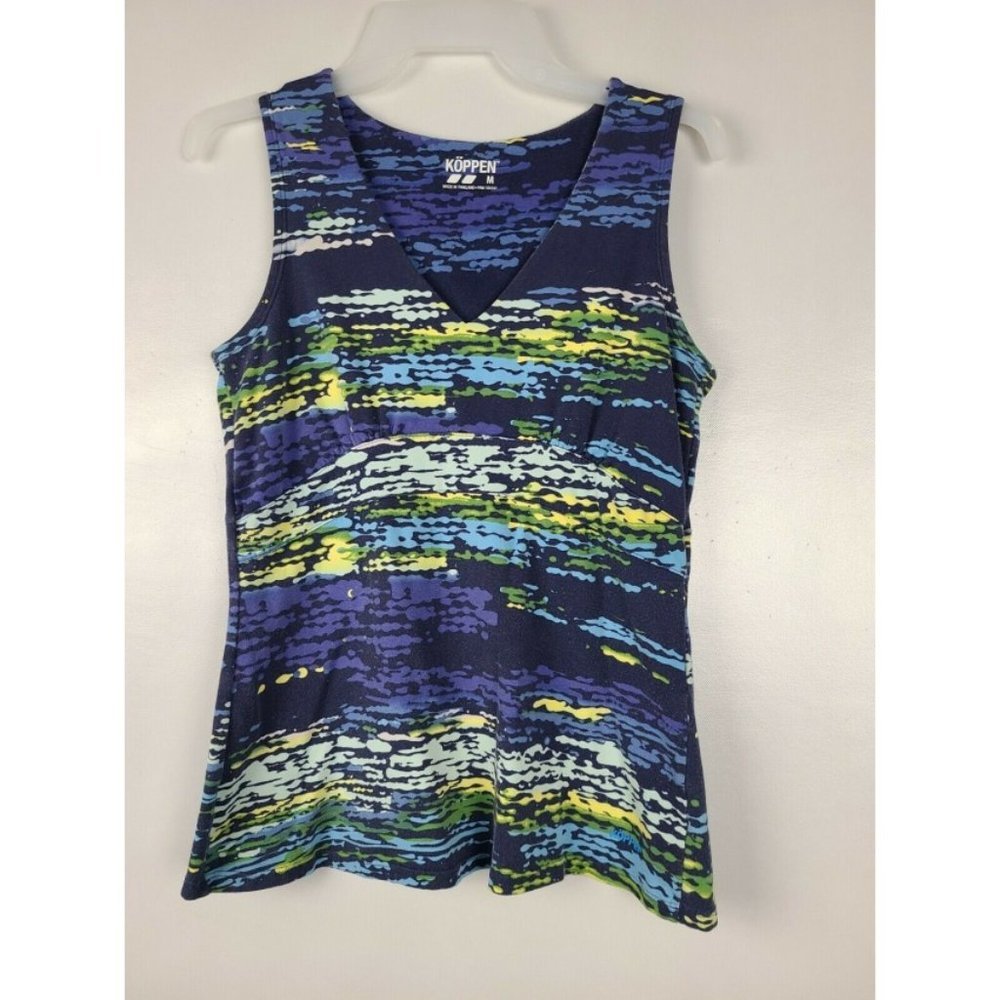 KOPPEN Sleeveless V Neck Athletic Tank Top Size M